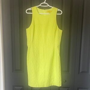 Banana Republic x Milly Vibrant Lime Green Mini Dress